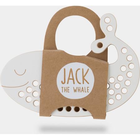 Inrijgplank hout | Jack de walvis | educatief montessori speelgoed | Milintoys | Thuismusje